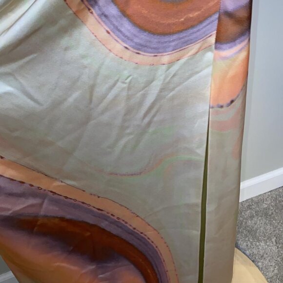 JONATHAN SIMKHAI Hansel halter neck ruched print satin dress - Picture 9 of 13